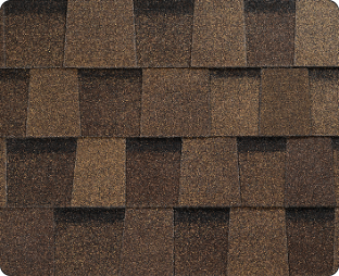 Burnt Hickory Atlas Pinnacle Pristine shingle color