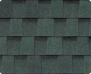 Woodland Green Atlas Pinnacle Pristine shingle color