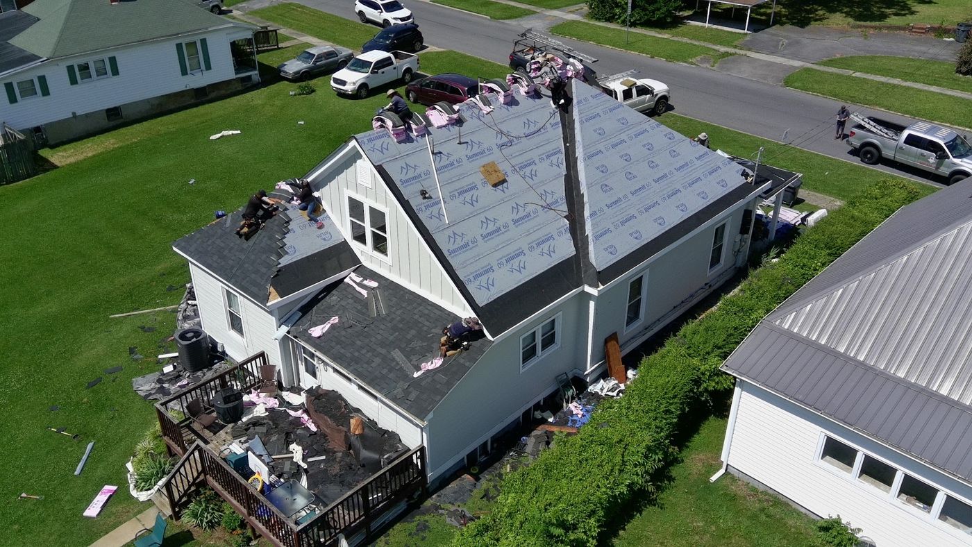 Roofing project near Erwin, TN